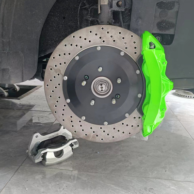 Monoblock Kia K5 Phanh Caliper 6 Piston Calipers Màu xanh lá cây