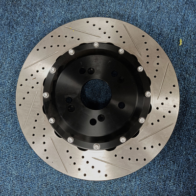 Bộ kẹp phanh xe ô tô được sửa đổi Monoblock 18Z 6 piston với ống thép không gỉ