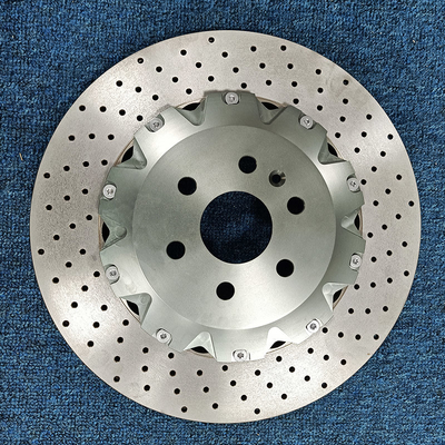 Đĩa phanh hiệu suất thông gió khoan phía trước 330x28mm 355x32mm 380x34mm
