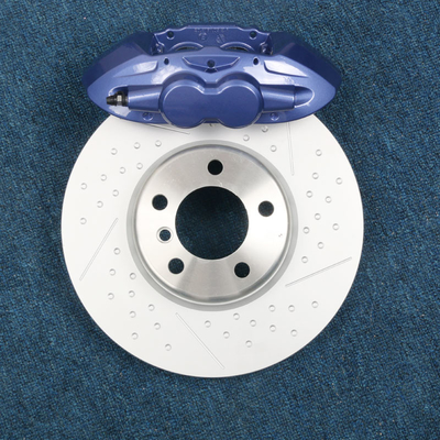Hiệu suất cao Calip phanh 4 nồi phía trước 345mm 370mm Rotor có rãnh và có rãnh