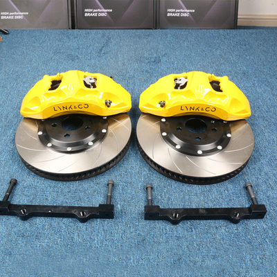 Xe hơi được sửa đổi 6 piston Calip màu vàng Audi AK 8N Monoblock Calipers Phù hợp cho vành 18-21 inch