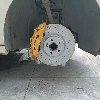 Bộ kẹp phanh ô tô Mercedes Benz C200 Nâng cấp 6 bộ kẹp nồi và đĩa 355MM