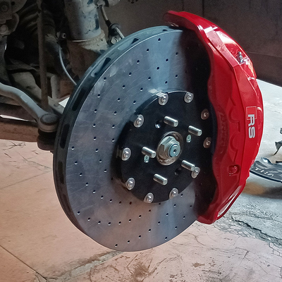 Sửa đổi ô tô 10 Bộ kẹp phanh pít-tông Đĩa gốm carbon cho Honda UR-V