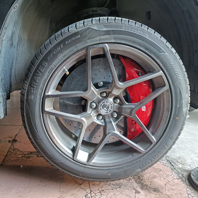 Sửa đổi ô tô 10 Bộ kẹp phanh pít-tông Đĩa gốm carbon cho Honda UR-V