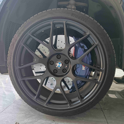 Bộ kẹp phanh bằng nhôm BMW X5 Kích thước lớn 10 Bộ kẹp pít-tông Đĩa gốm carbon 420mm