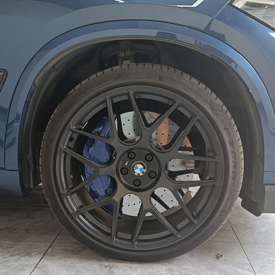 Bộ kẹp phanh bằng nhôm BMW X5 Kích thước lớn 10 Bộ kẹp pít-tông Đĩa gốm carbon 420mm