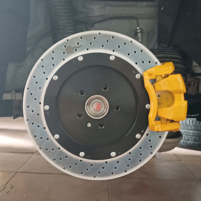 Bộ kẹp phanh sơn BMW 320 Mặt sau Upgreade Kích thước cánh quạt lớn 355MM