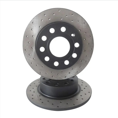 OE 95535140251 Đồng titan đĩa phanh xe Cỡ 350 * 34MM Semi Metal không bụi